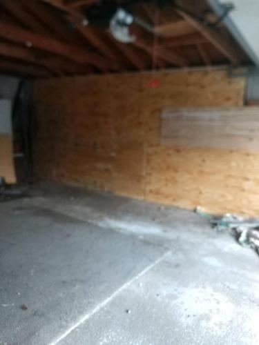 Boarded Up Garage